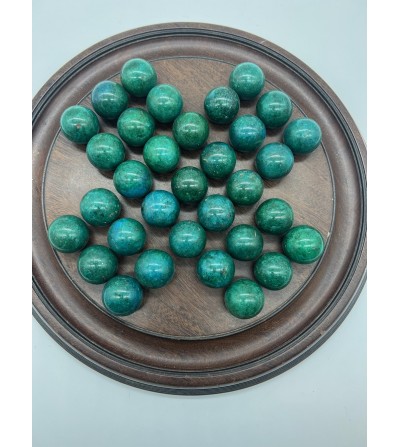 Jeu du Solitaire Chrysocolle 29cm