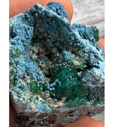 Dioptase shattukite quartz Congo