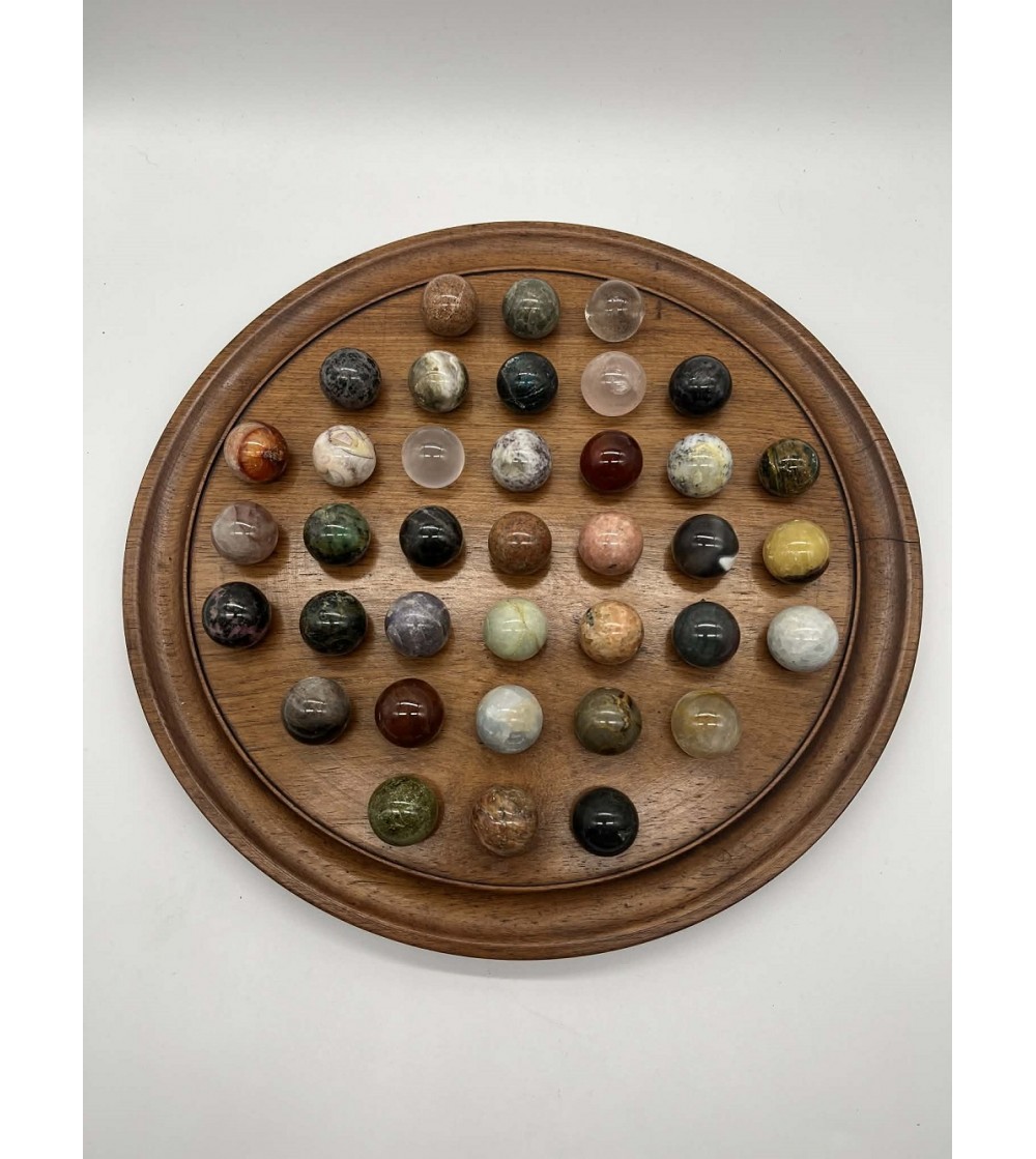 Jeu du Solitaire avec minéraux 31,5cm