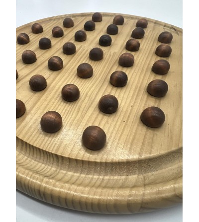 Jeu du Solitaire en bois 15cm