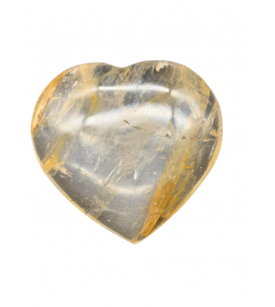 Coeur en Cristal de Roche 3,8cm